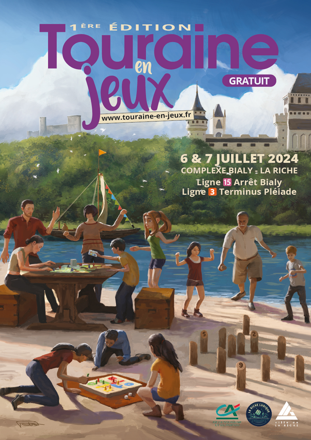 Affiche_72dpi Affiche de Touraine en jeux - le festival de jeux à tours