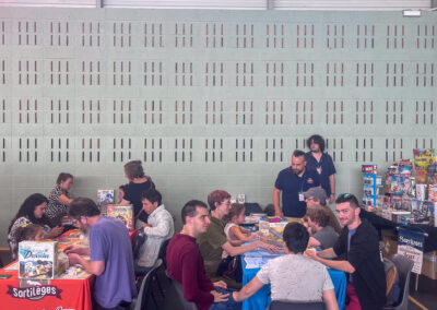 stands de joueurs